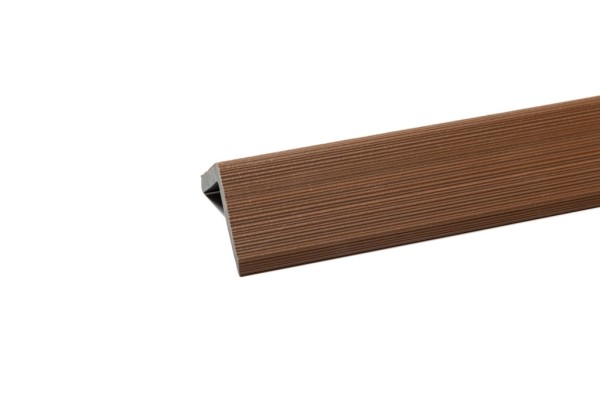 Уголок торцевой Ecodecking Скай коэкструзия 45х45х3000 Тик купить в Ставрополе