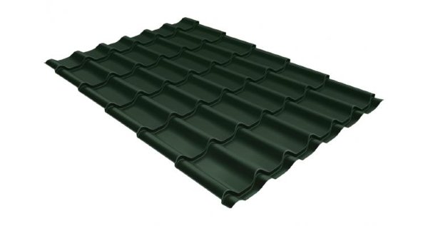 Металлочерепица классик 0,5 Satin RR 11 темно-зеленый купить в Ставрополе